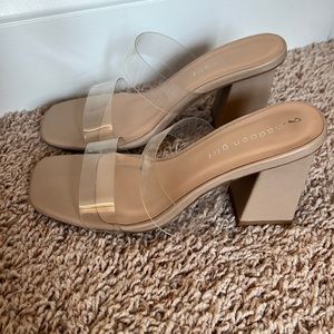 Madden girl clear sandals